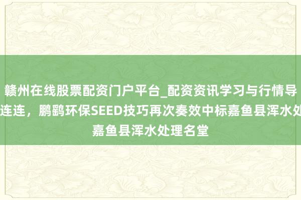 赣州在线股票配资门户平台_配资资讯学习与行情导航 捷报连连，鹏鹞环保SEED技巧再次奏效中标嘉鱼县浑水处理名堂