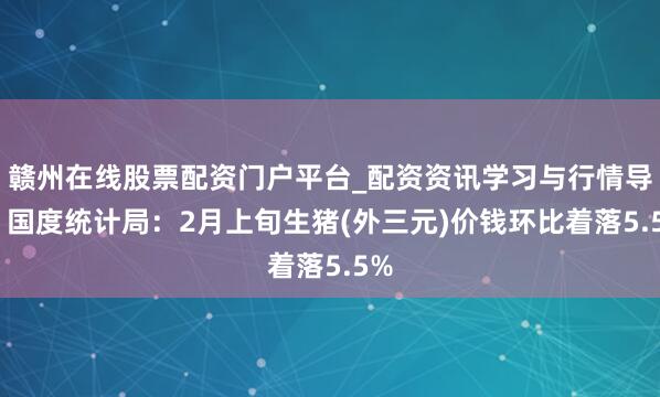 赣州在线股票配资门户平台_配资资讯学习与行情导航 国度统计局：2月上旬生猪(外三元)价钱环比着落5.5%